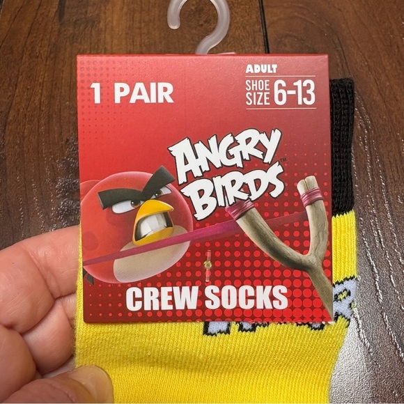 3/$20 Crazy Socks Angry Birds for Men & Women Cozy Funny Gift for Game Lovers - Picture 5 of 6